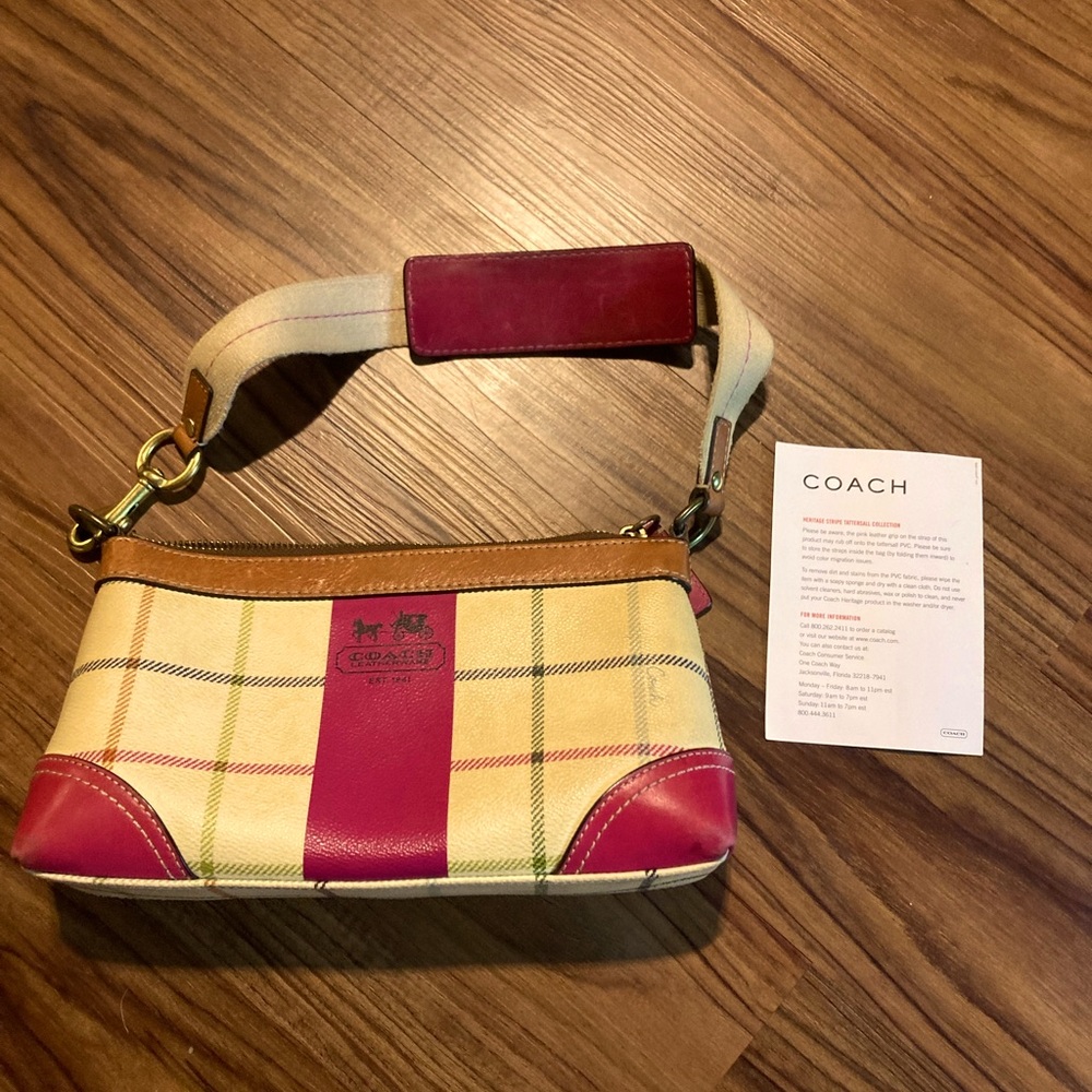 Coach Heritage Stripe Small Purse